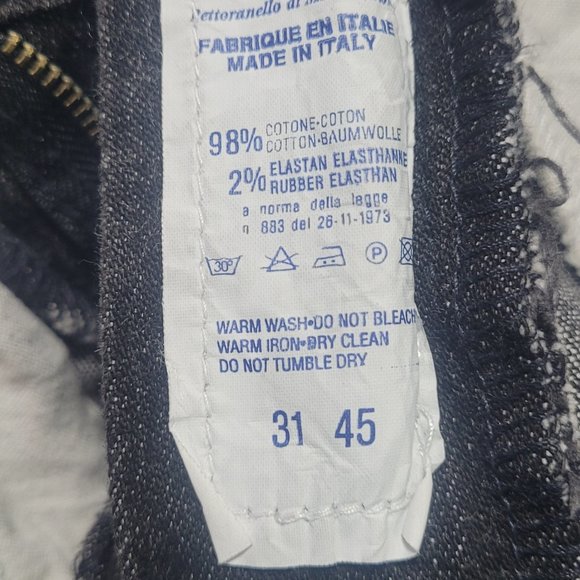 VERSACE JEANS SIGNATURE Jeans Black size 31 45 from S/S 1993 Miami Collection - Picture 8 of 9